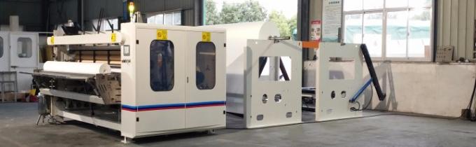 Papel higiénico el rebobinar del tablón del PLC que hace soportes de la máquina 7.5KW 2 4