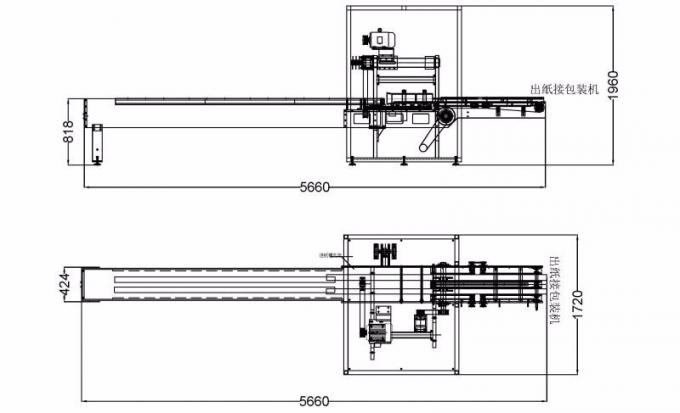 Papel higiénico el rebobinar del tablón del PLC que hace soportes de la máquina 7.5KW 2 12