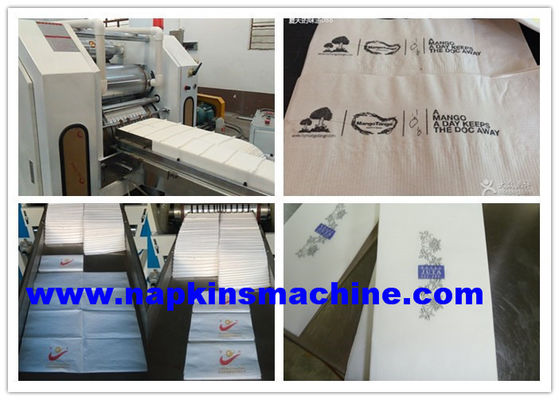 1000 PC/máquina doblada 1/12 de la producción de la servilleta de la anchura del minuto 400m m