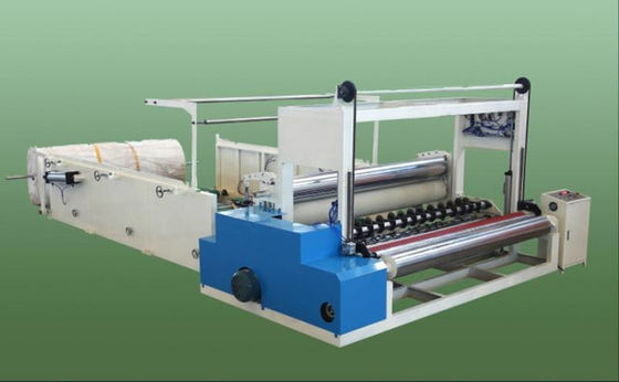 Máquina que raja del rollo del papel higiénico y máquina el rebobinar para el rollo industrial