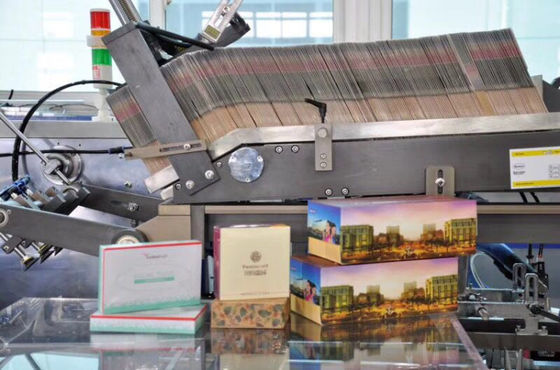Máquina de encuadernación de V del papel seda facial automático lleno del doblez con el gran precio para el embalaje del tejido facial de la caja del cubo