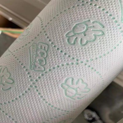 Rollo de retrete el rebobinar de la máquina que raja del papel seda del PLC 200m/min
