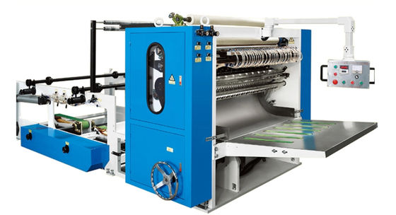 Cadena de producción de dibujo suave del tejido facial 11KW 4800sheets/min Interfold