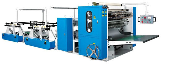 Cadena de producción facial del papel seda de la SACUDIDA 7.5KW con maquinaria que embala